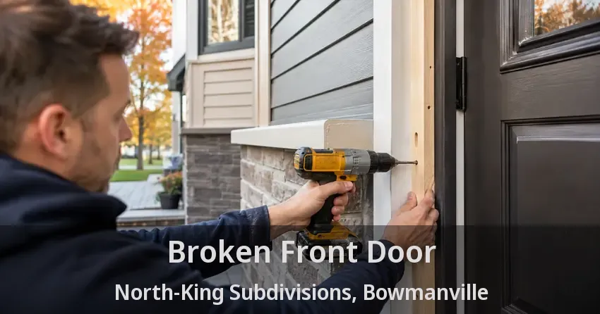 Broken Front Door North-King Subdivisions, Bowmanville - ON
