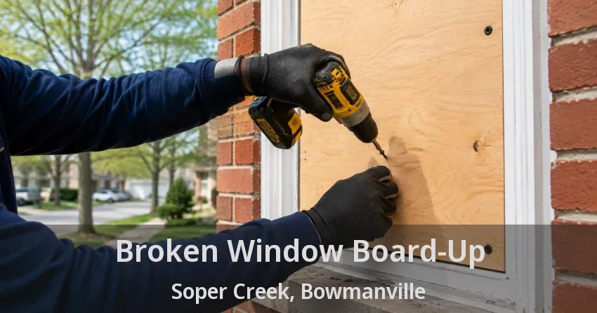 Broken Window Board-Up Soper Creek, Bowmanville - ON