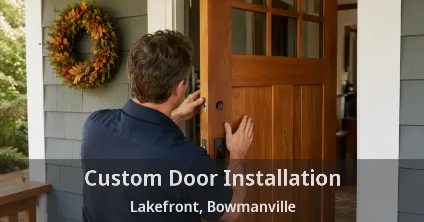 Custom Door Installation Lakefront, Bowmanville - ON