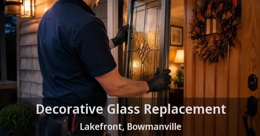 Decorative Glass Replacement Lakefront, Bowmanville - ON