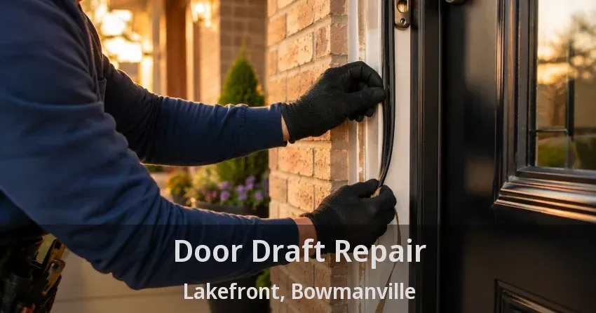 Door Draft Repair Lakefront, Bowmanville - ON