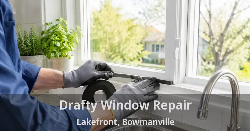 Drafty Window Repair Lakefront, Bowmanville - ON