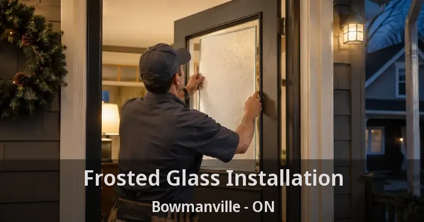 Frosted Glass Installation Bowmanville - ON