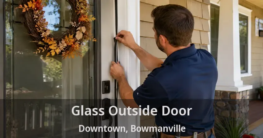 Glass Outside Door Downtown, Bowmanville - ON