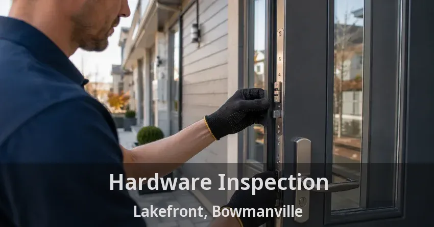 Hardware Inspection Lakefront, Bowmanville - ON