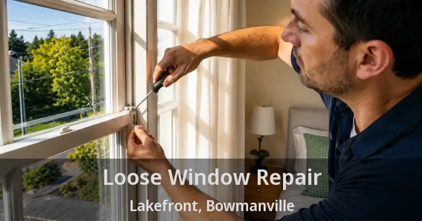 Loose Window Repair Lakefront, Bowmanville - ON
