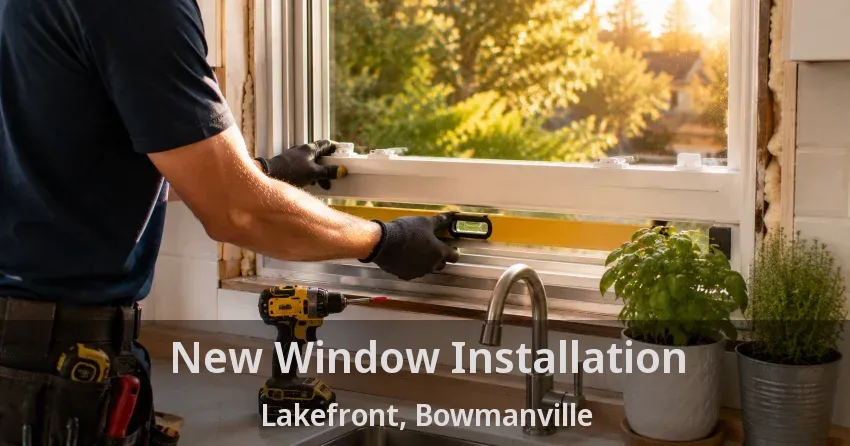 New Window Installation Lakefront, Bowmanville - ON