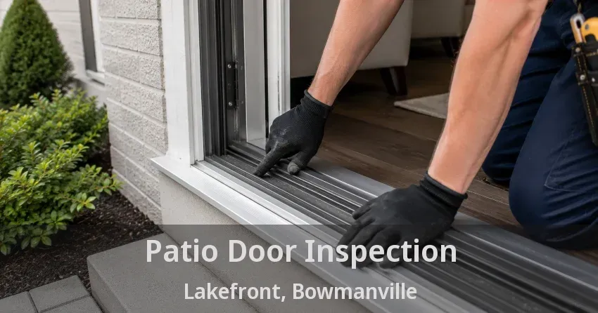 Patio Door Inspection Lakefront, Bowmanville - ON