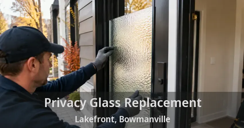 Privacy Glass Replacement Lakefront, Bowmanville - ON