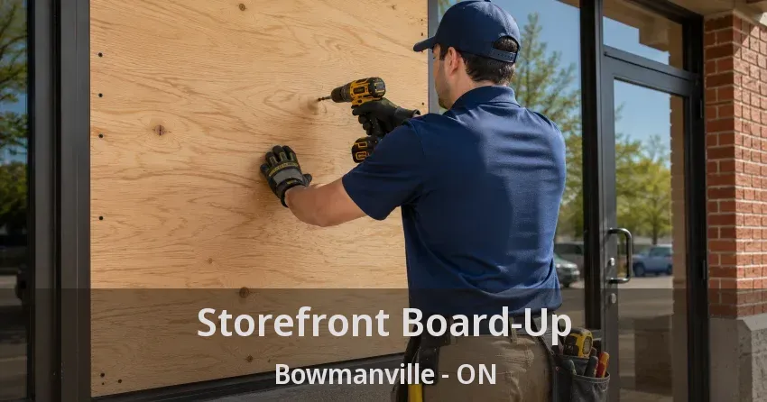 Storefront Board-Up Bowmanville - ON