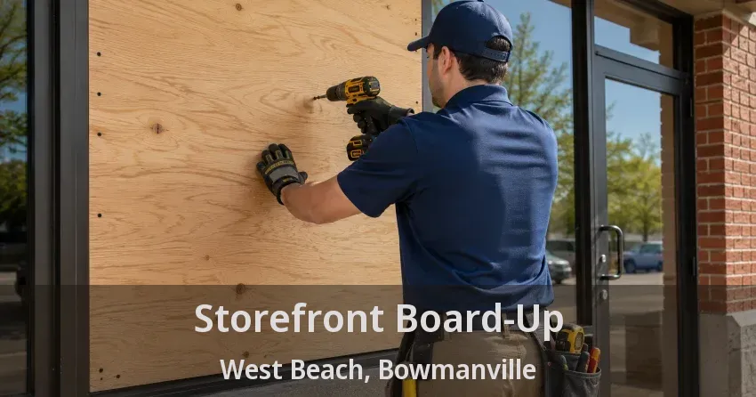 Storefront Board-Up West Beach, Bowmanville - ON