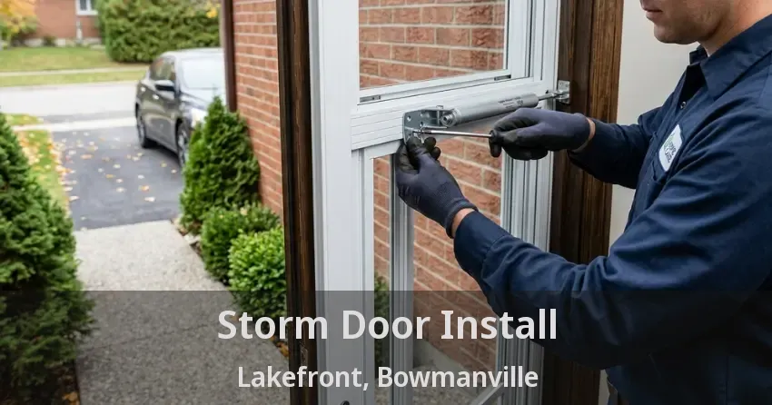 Storm Door Install Lakefront, Bowmanville - ON