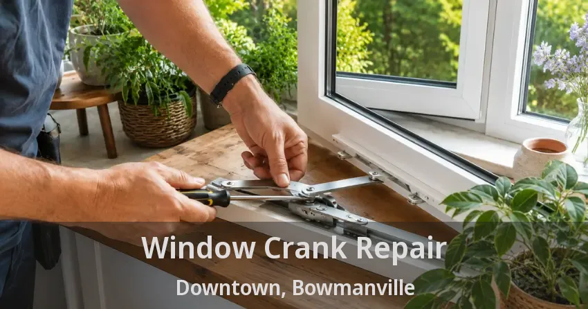 Window Crank Repair Downtown, Bowmanville - ON