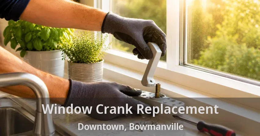 Window Crank Replacement Downtown, Bowmanville - ON