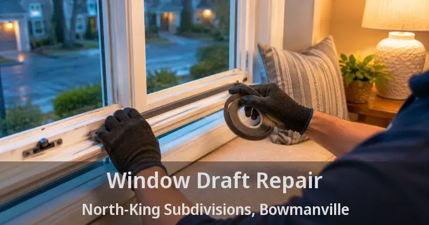 Window Draft Repair North-King Subdivisions, Bowmanville - ON
