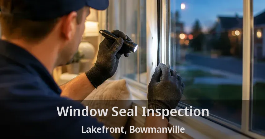 Window Seal Inspection Lakefront, Bowmanville - ON
