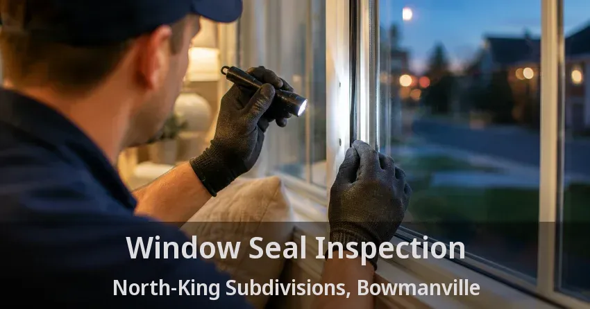 Window Seal Inspection North-King Subdivisions, Bowmanville - ON