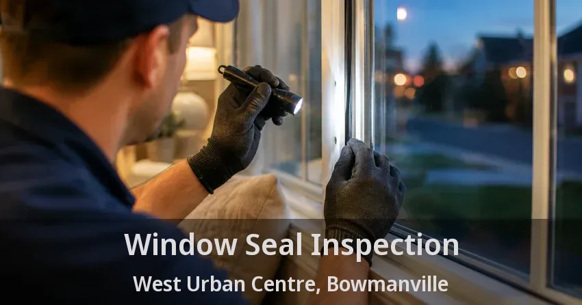 Window Seal Inspection West Urban Centre, Bowmanville - ON