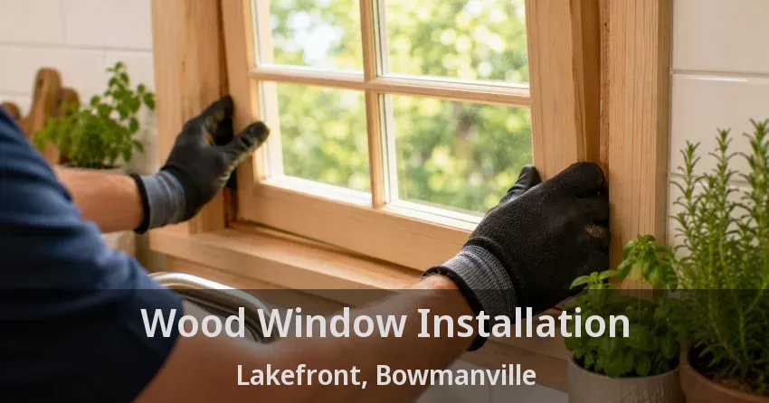 Wood Window Installation Lakefront, Bowmanville - ON