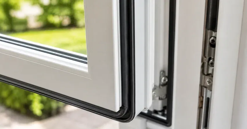 casement window cranked fully open in a Bowmanville home