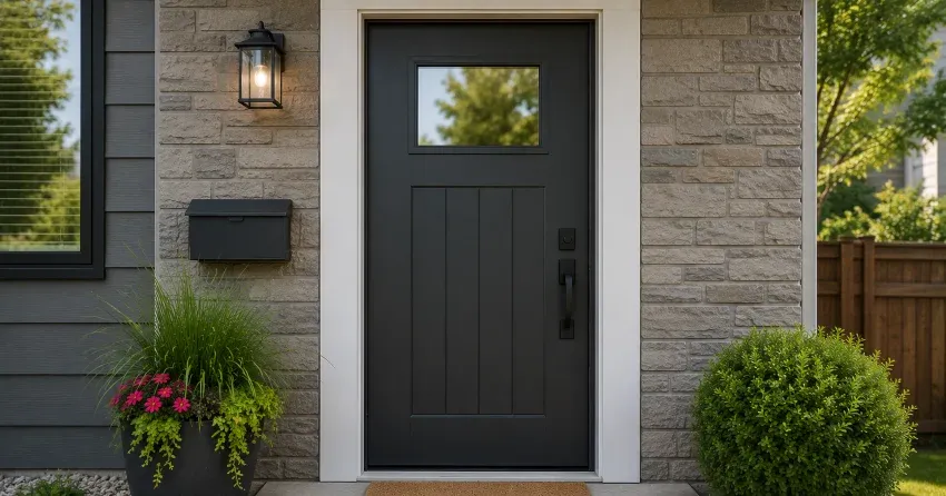 emergency door replacement Bowmanville installation in progress