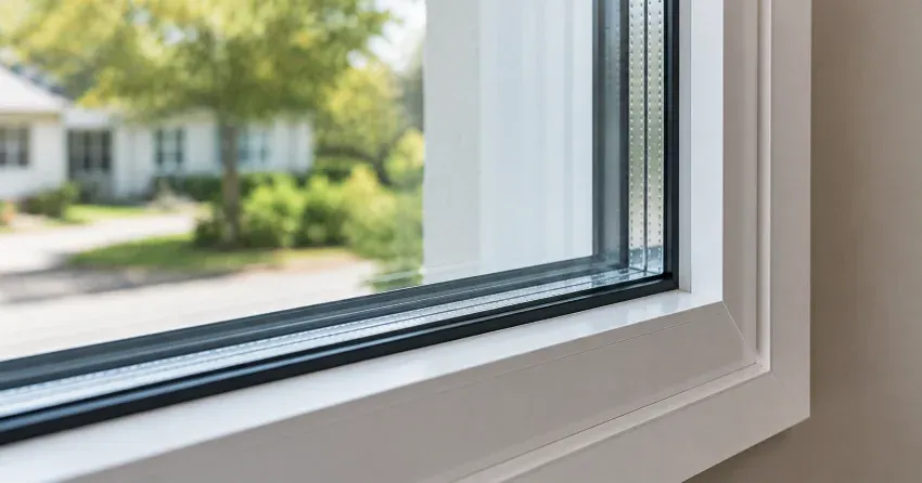 technician replacing window weatherstripping in Bowmanville home