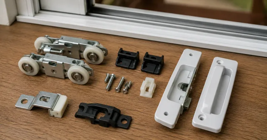 sliding door broken Bowmanville roller and track inspection