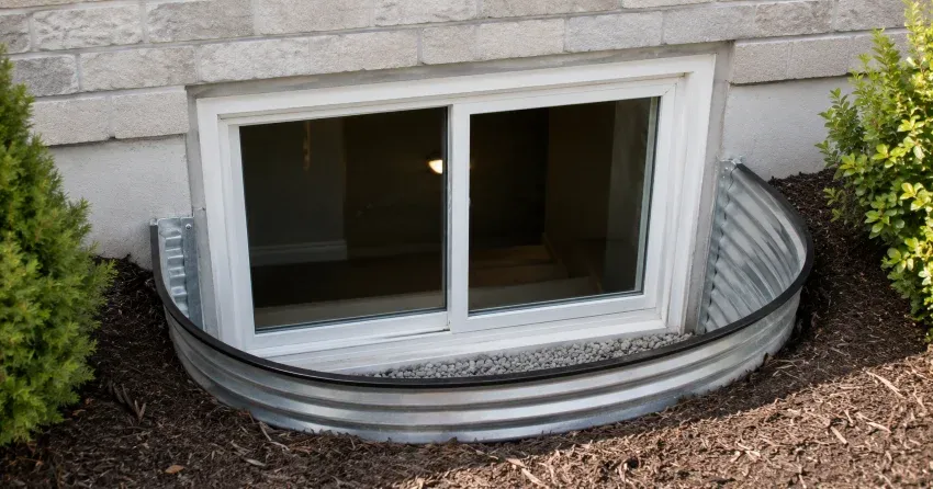 new casement kitchen window installed above sink in Bowmanville